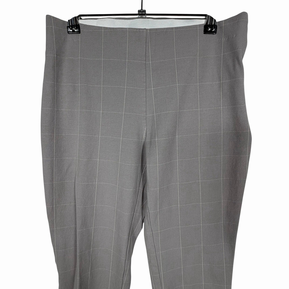 A New Day Womens Side Zip Black/White Windowpane Slacks Size 2 Grey Womens slack - Picture 2 of 7